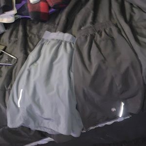 Two pairs of Russell shorts